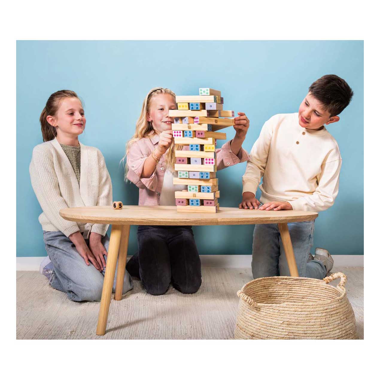 Tour à chiffres géante en bois BS Toys - 46 pcs.