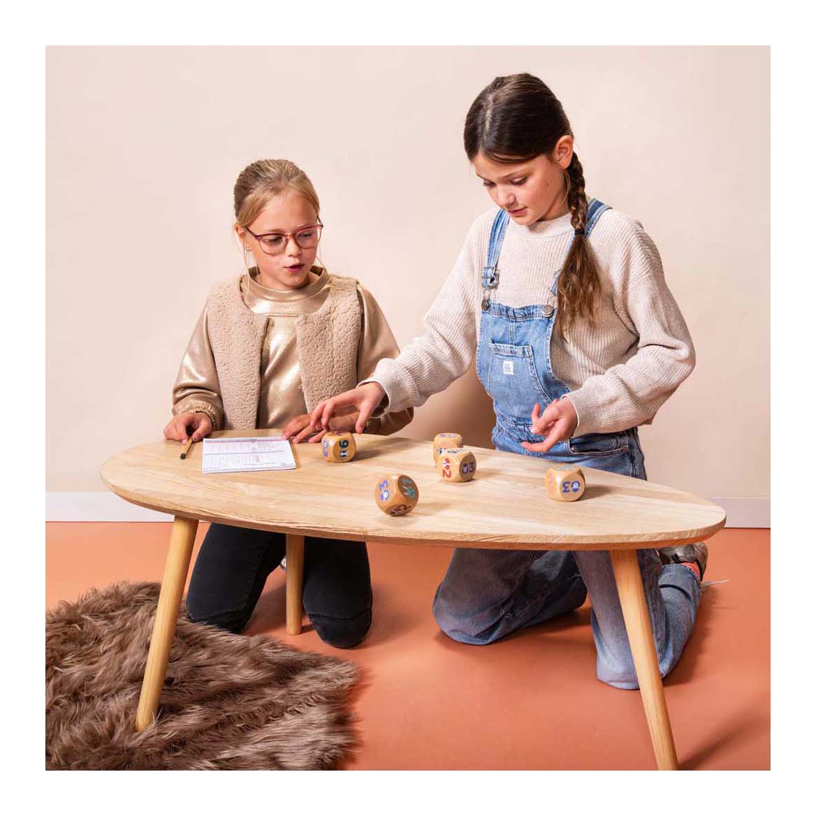 BS jouets yatzy junior en bois - 6 pcs.