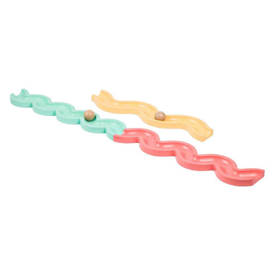 Bs jouets piste de balle en bois transmettre et jouer - 4 pcs.