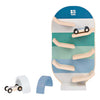Ensemble de pistes de voiture en bois BS Toys - 3 parties.