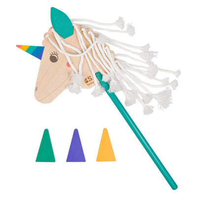 BS toys cheval de loisir licorne en bois - 4 pcs.