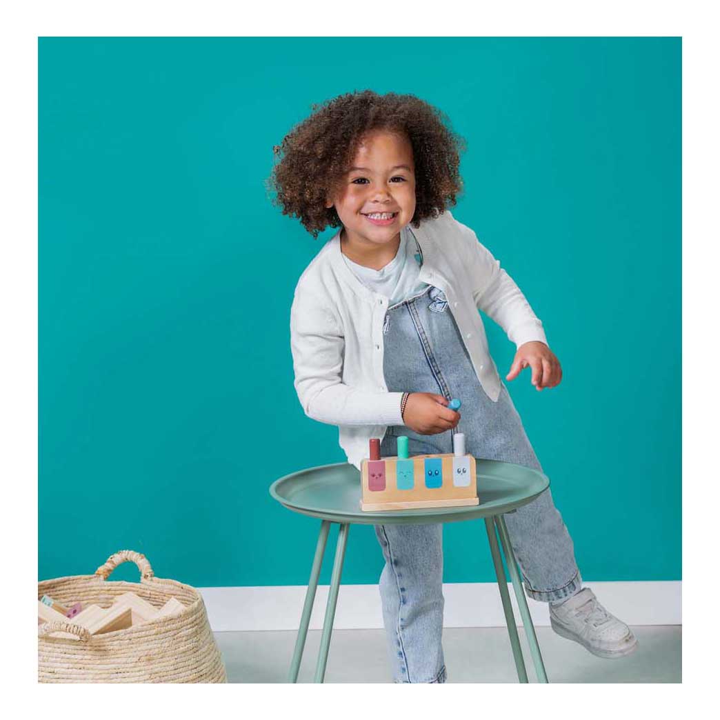 Jeu pop-up en bois Bs Toys - 5 pcs.