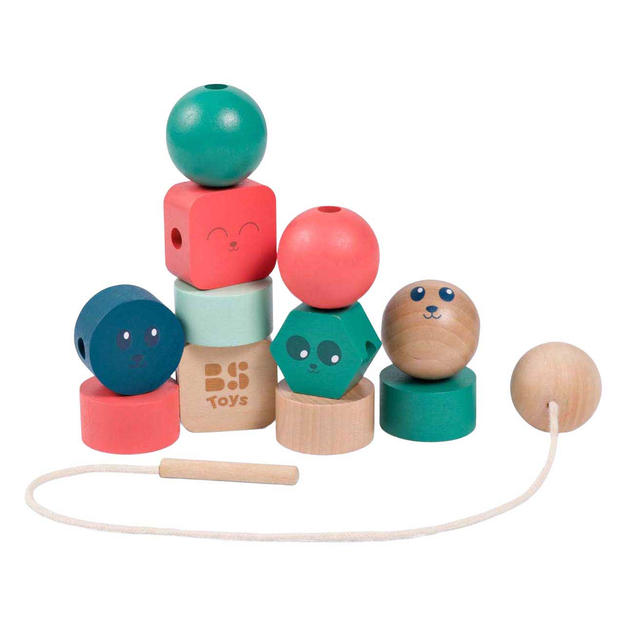 Bs toys perles en bois junior - 13 pcs.