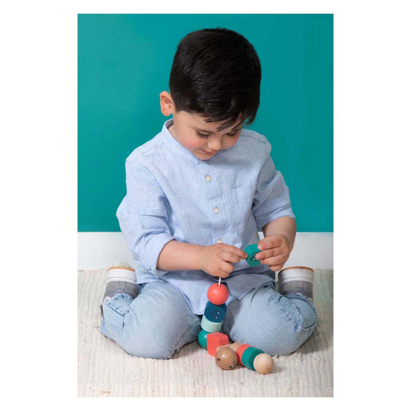 Bs toys perles en bois junior - 13 pcs.