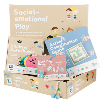 Bs Toys Ensemble de jeu social et émotionnel - 6 pièces.