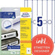 Étiquettes de dos de fichier avery l4756-25 blanc 125