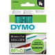 Ruban d'étiquettes dymo d1 standard 19mm x 7m noir sur vert