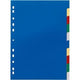 Onglets résistants 6740 polypropylène a4 220x297mm assortis 10 onglets