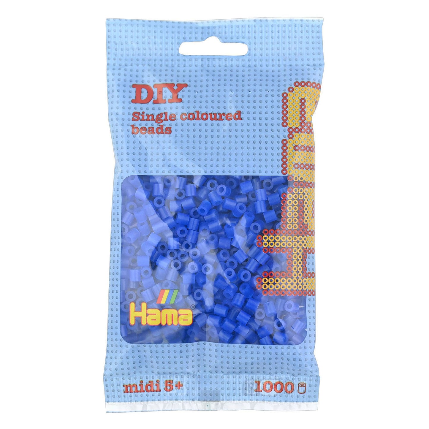 HAMA Iron Beads 1000 pièces néon bleu