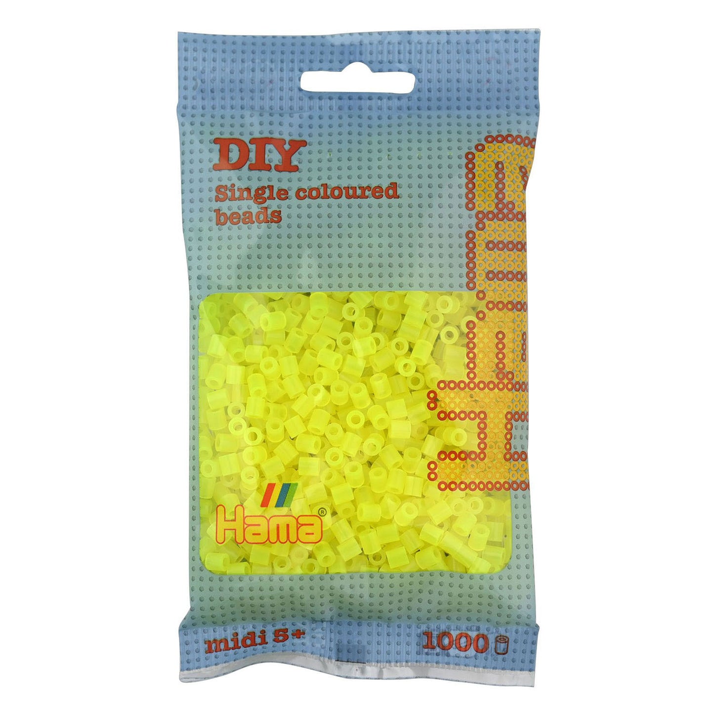HAMA Iron Perles Néon jaune (034), 1000st.