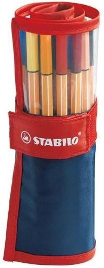 Stabilo point 88 - feutre fin premium 0,4 mm - jeu de rouleaux - avec 25 couleurs différentes