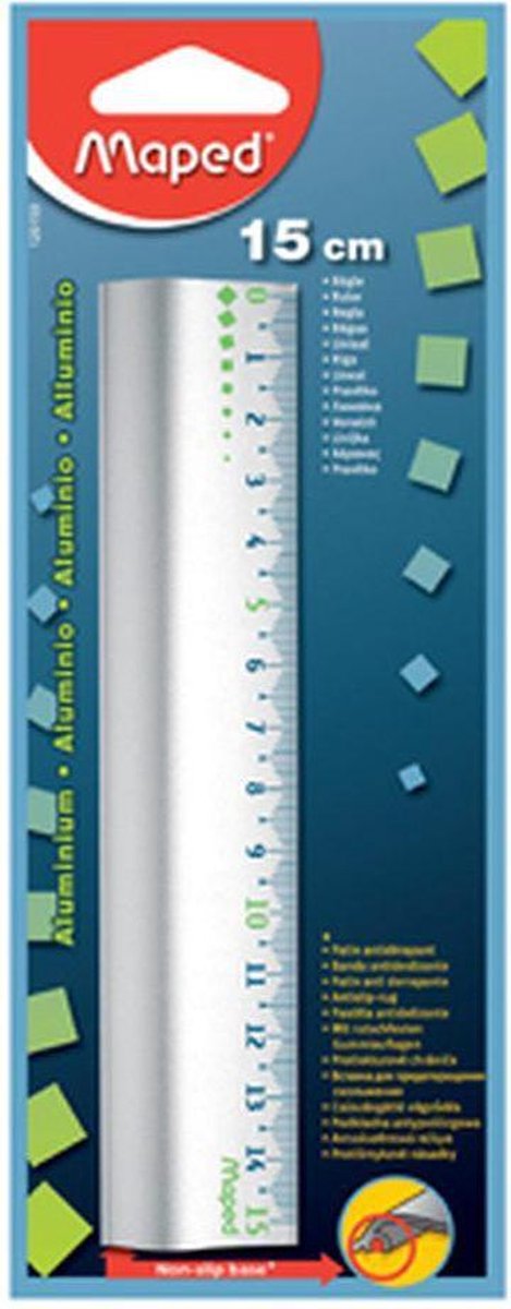 Règle de bureau Maped en aluminium de 15 cm