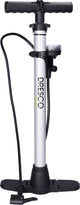 Dresco Bicycle Pump Manomètre 52 cm Dunlop, Presta, Schrader Valiel Silver