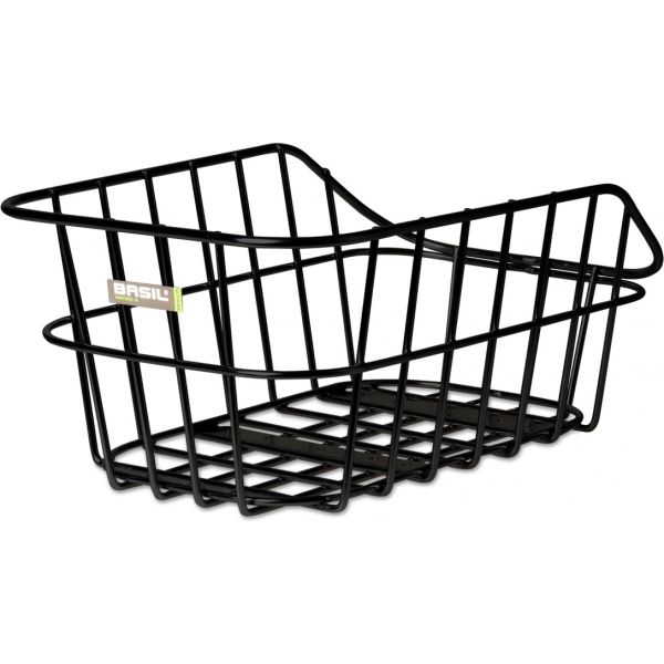 Basil Cento Alu - panier à vélo - arrière - noir