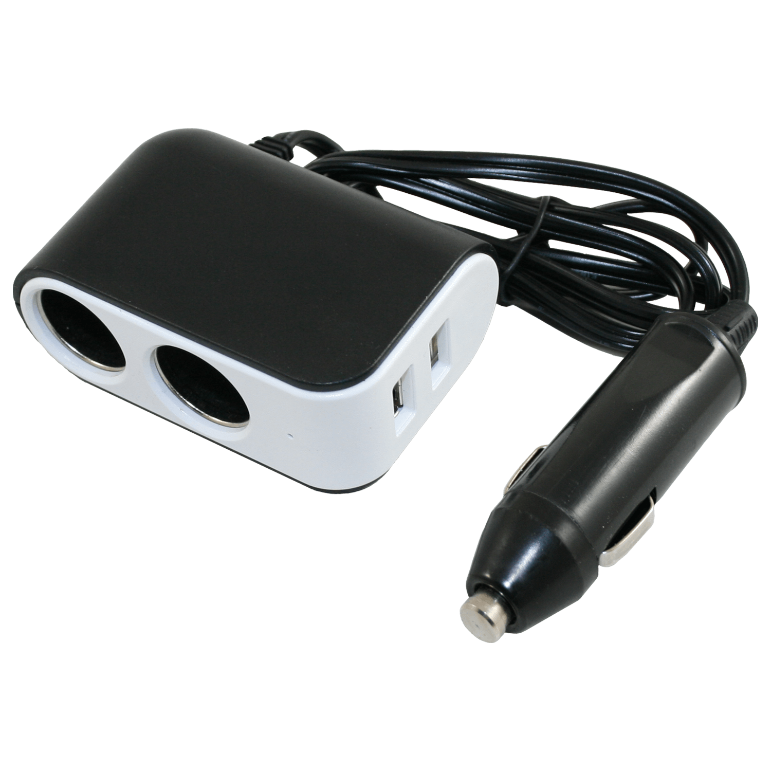 Adaptateur standard 12v vers 2x prise uni et 2x usb-a
