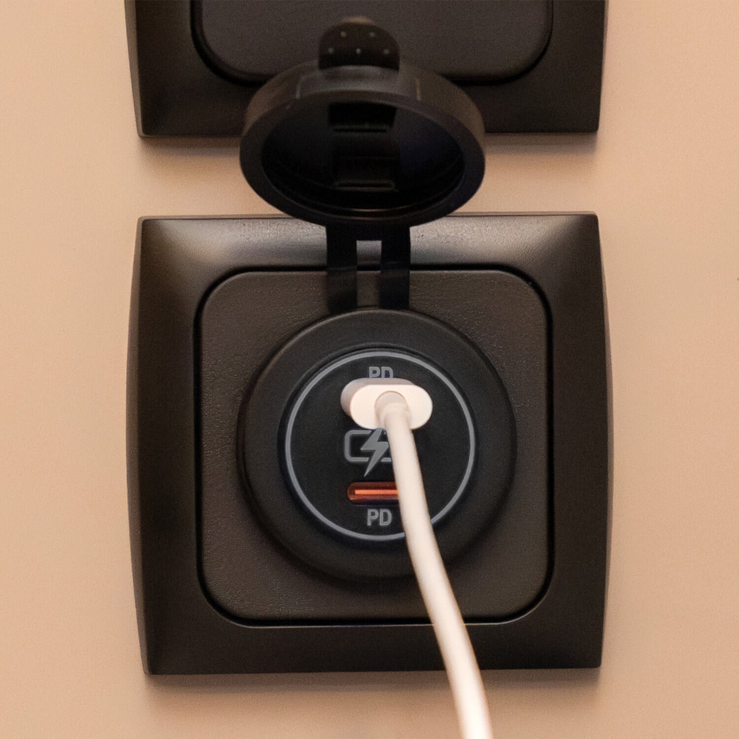 Ligne électrique 2x chargeur USB-C PD