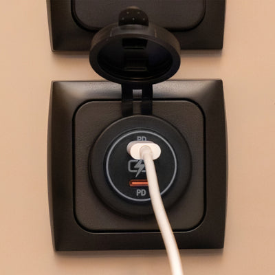 Ligne électrique 2x chargeur USB-C PD
