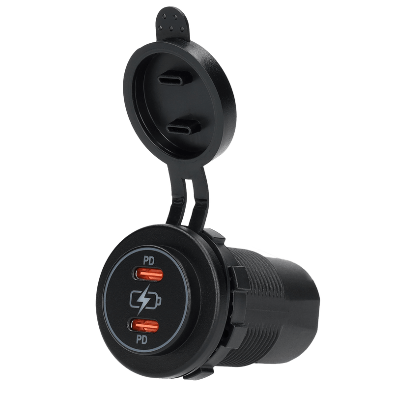 Ligne électrique 2x chargeur USB-C PD
