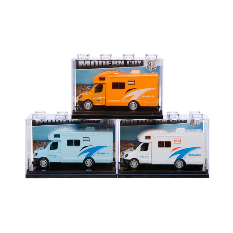 Camping-car moulé sous pression 10x4x5cm empilable