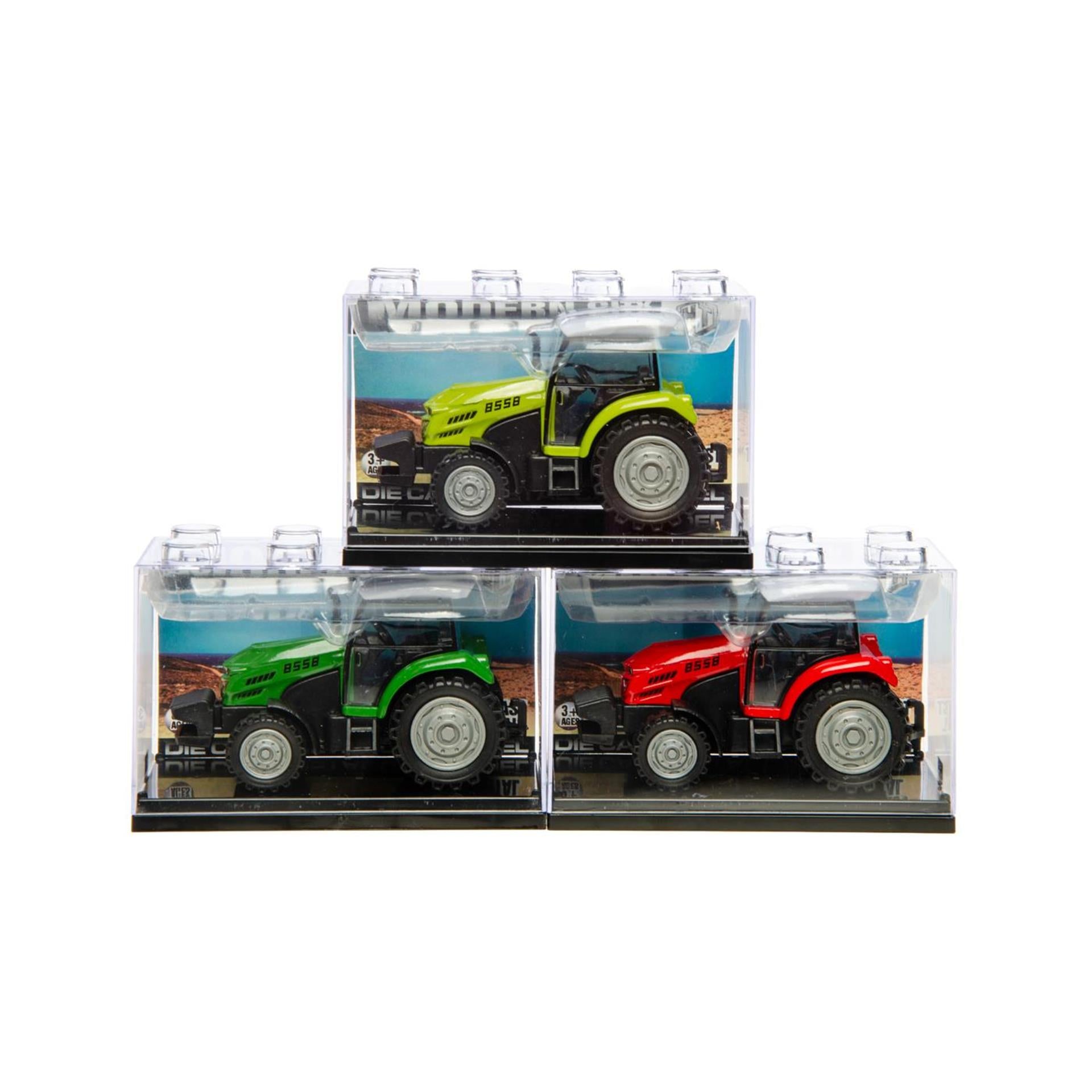 Tracteur moulé sous pression 10x4x6cm empilable
