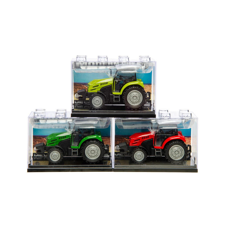 Tracteur moulé sous pression 10x4x6cm empilable