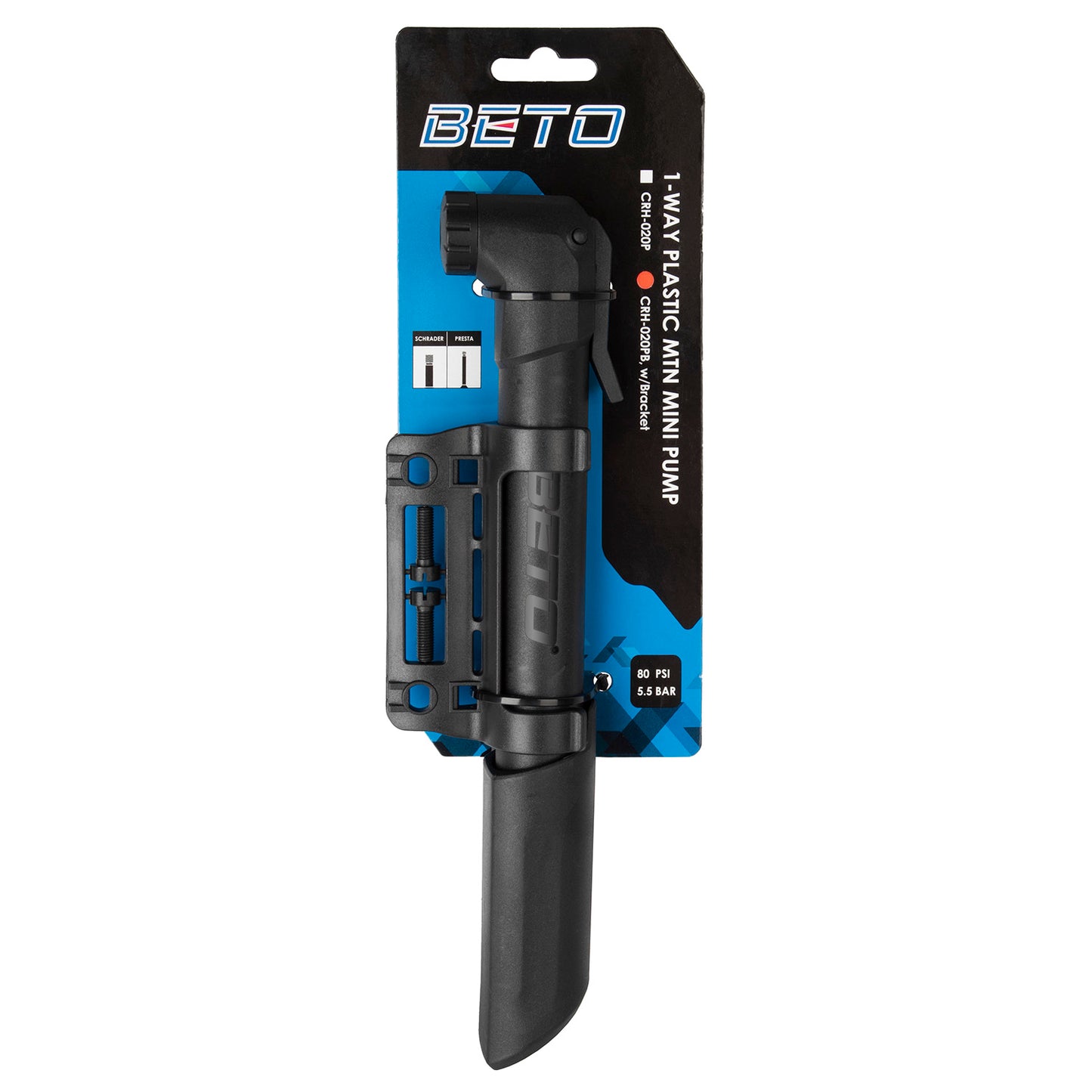 Beto Pump à main DV-SV-AV 5,5 bar 80 psi sur la carte