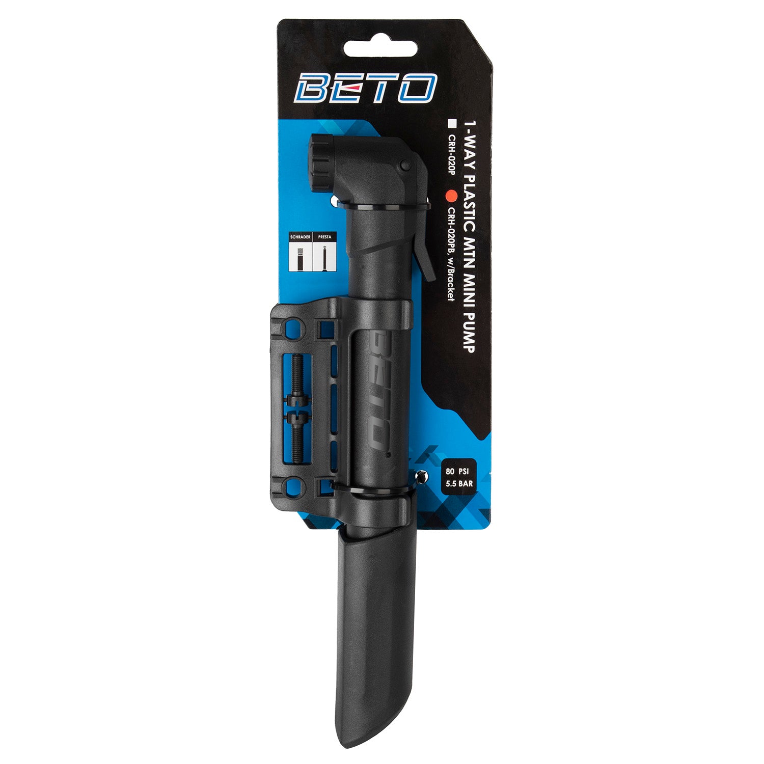 Beto Pump à main DV-SV-AV 5,5 bar 80 psi sur la carte