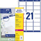 Etiquettes d'adresse avery zweckform ultragrip blanc