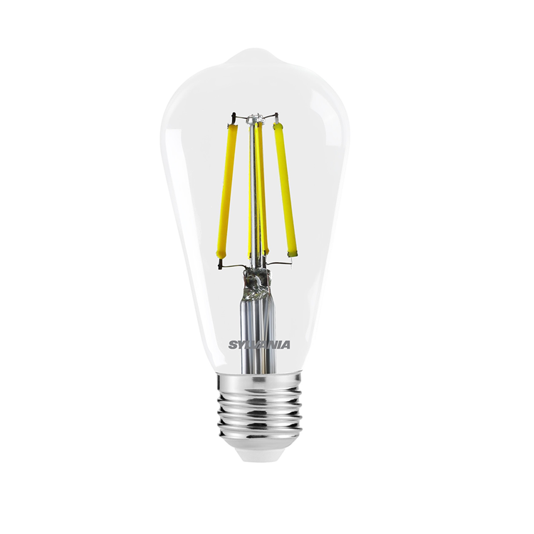 Sylvania 1073857 - td plat rt st64 cl 840 e27 827 | 6 pièces