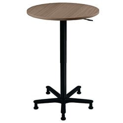 Pilier de bureau Bach vérin à gaz réglable en hauteur marteau en noyer noir 70x720-1140mm
