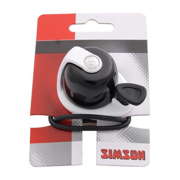 Sonnette de vélo Simson Allure noir et blanc sur carte