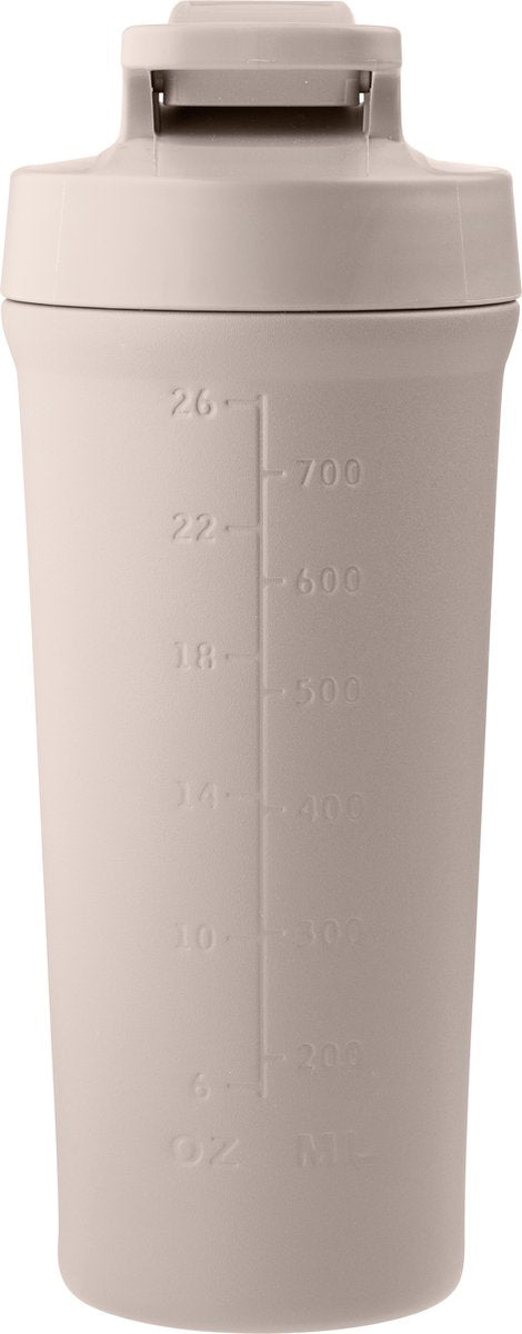 Aya ida - bouteille shaker - gourde - sport - fitness - shake cup - 750ml - beige crème