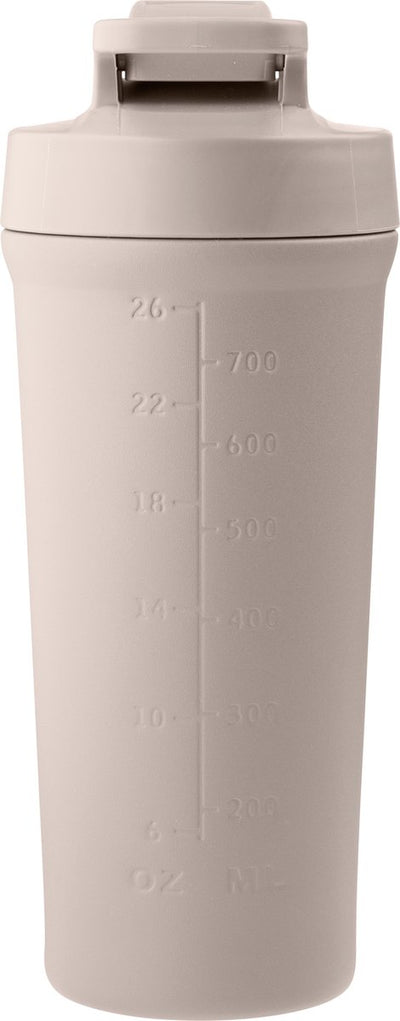 Aya ida - bouteille shaker - gourde - sport - fitness - shake cup - 750ml - beige crème