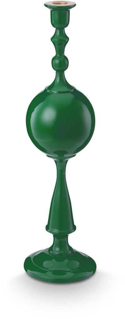Pip studio chandelier sphère - bougeoir en métal - vert - 44cm