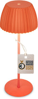 B.k.licht briloner champ - lampe de table rechargeable - lampe sans fil - dimmable au toucher - pour l'intérieur et l'extérieur - lauréat du prix du design allemand 2025 - orange - ø14,5 x 36,5 cm