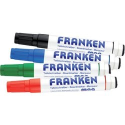 Marqueur pour tableau blanc franken z1703 1 - 3 mm bleu rouge vert noir