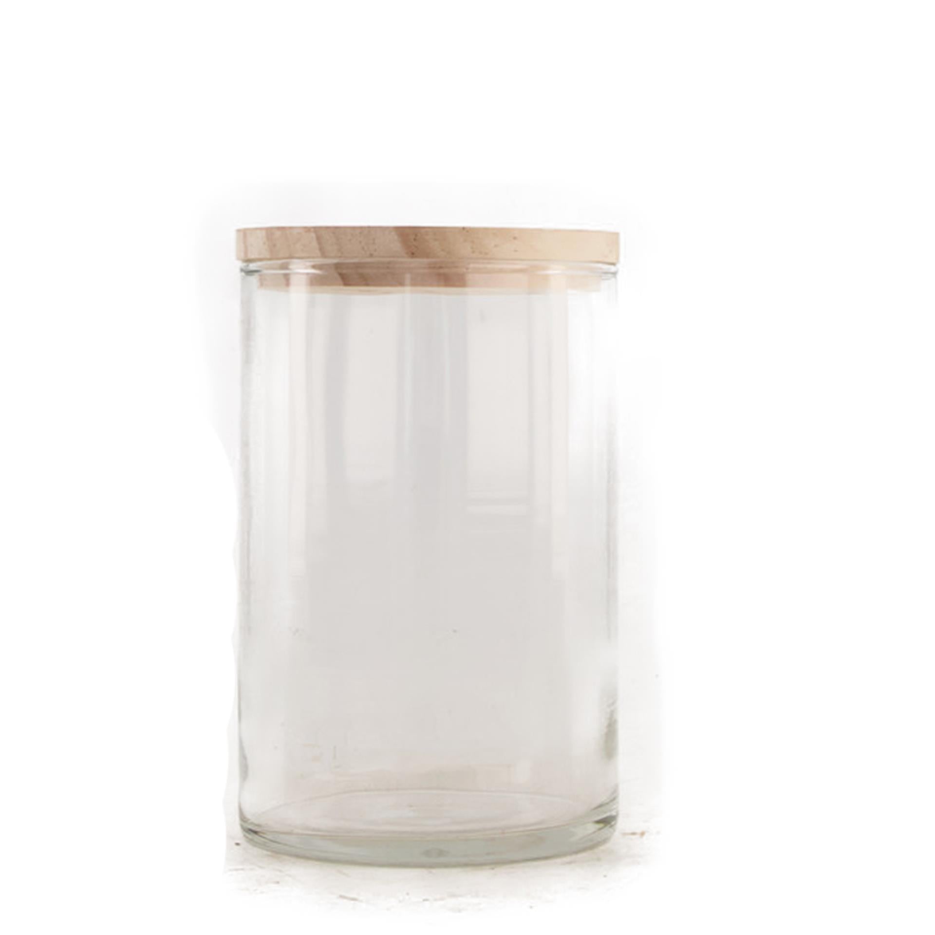 Dijk natural collections vase verre ø10x15,8cm avec couvercle de rangement