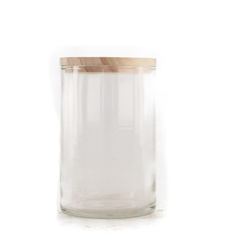 Dijk natural collections vase verre ø10x15,8cm avec couvercle de rangement