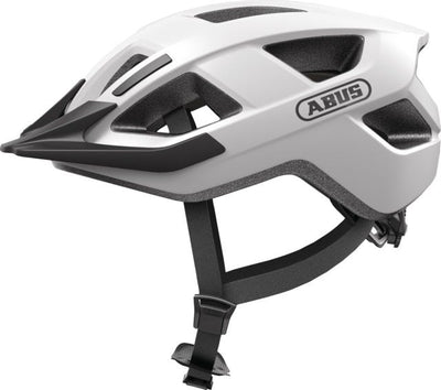 ABUS HELM ADURO 3.0 - casque de vélo sûr et confortable pour la conduite sportive - blanc polaire M