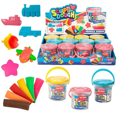 Toi-toys sculptidough kleiset avec moule dans un seau, 7dlg.