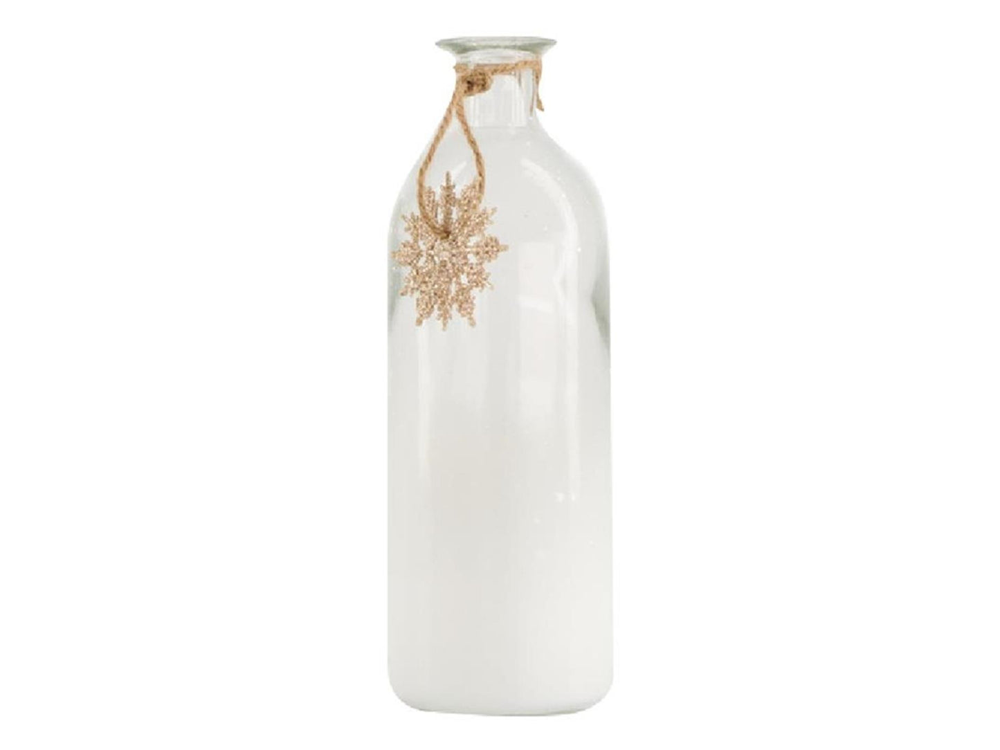 Bouteille en verre Dijk natural collections ø7x20,5cm avec pendentif de Noël