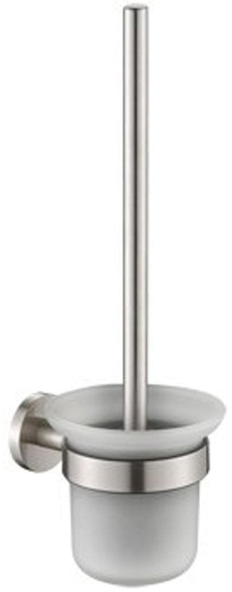 Brosse WC Plieger Vigo - Brosse WC avec support en verre - Support mural - Garantie 10 ans - Chrome brossé