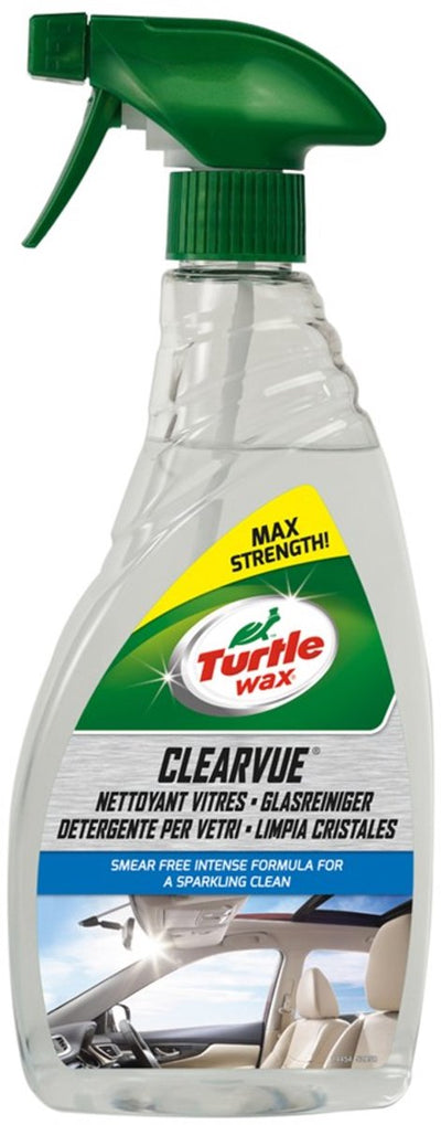 Nettoyant pour vitres Turtle Wax gl clearvue - pour miroirs en verre - pouvoir nettoyant maximum - permet un nettoyage sans traces - élimine les taches de tabac, les empreintes digitales et la saleté - pour l'intérieur, l'extérieur - 500 ml