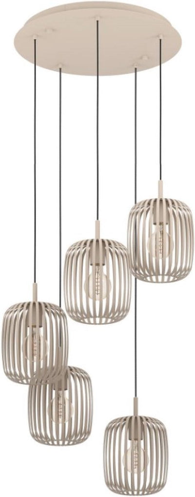 Lampe à suspension Eglo romazzina - e27 - ø 50 cm - coloris sable beige