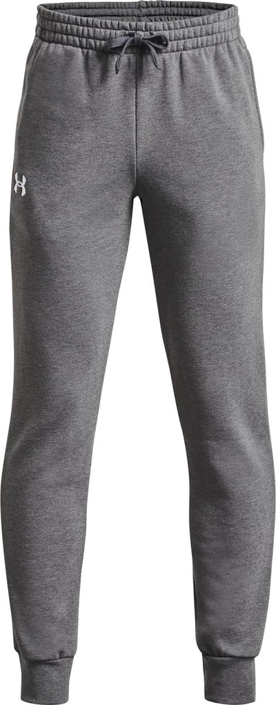 Under Armour UA Rival Fleece Joggers-Gris Pantalon de sport pour garçons - Castlerock Light Heather - Blanc