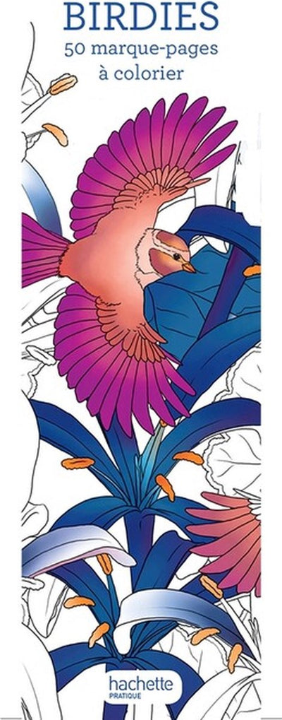 Hachette héros 50 marque-pages birdies à colorier marque -pages birdies - - coloriage pour adultes