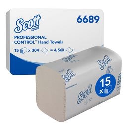 Serviettes Scott Performance Airflex 274 feuilles 1 couche blanc pack 15 pièces