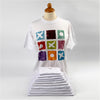 T-shirt blanc avec du cou rond Coton, 3-4 ans