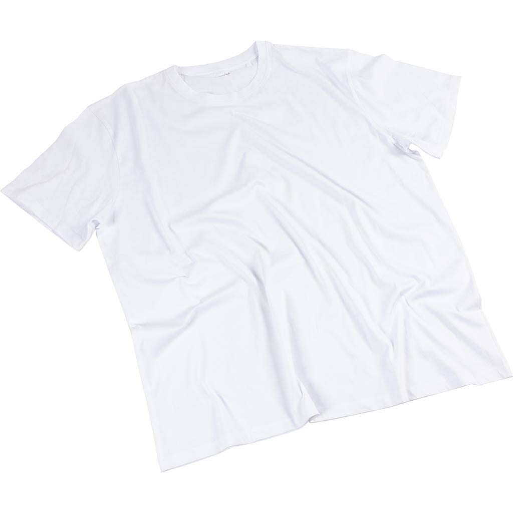 T-shirts Creativ Company, l: 59 cm, taille x-large, col rond, 145 g, blanc, 1 pièce