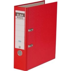 Ordner elba rado rouge brillant a4 500 feuilles de carton polypropylène